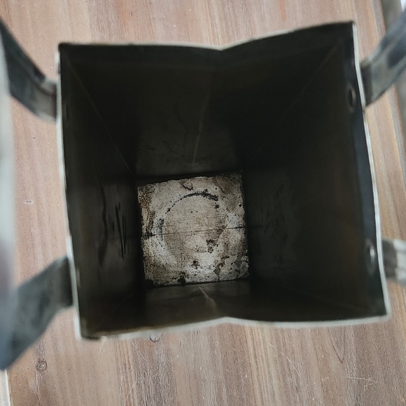 🍷 Vintage Metal Wine Bag – Rustic Wine Bottle Holder, Preowned, Great Condition - Picture 7 of 10